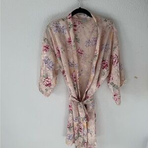 Vintage satin Kimono Robe